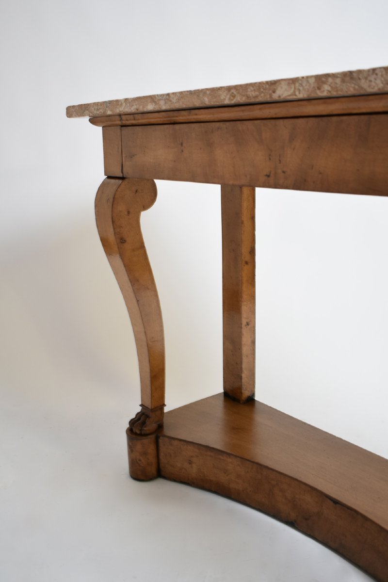 Console à Pieds En Forme De Patte De Lion, XIXe Siècle.-photo-4