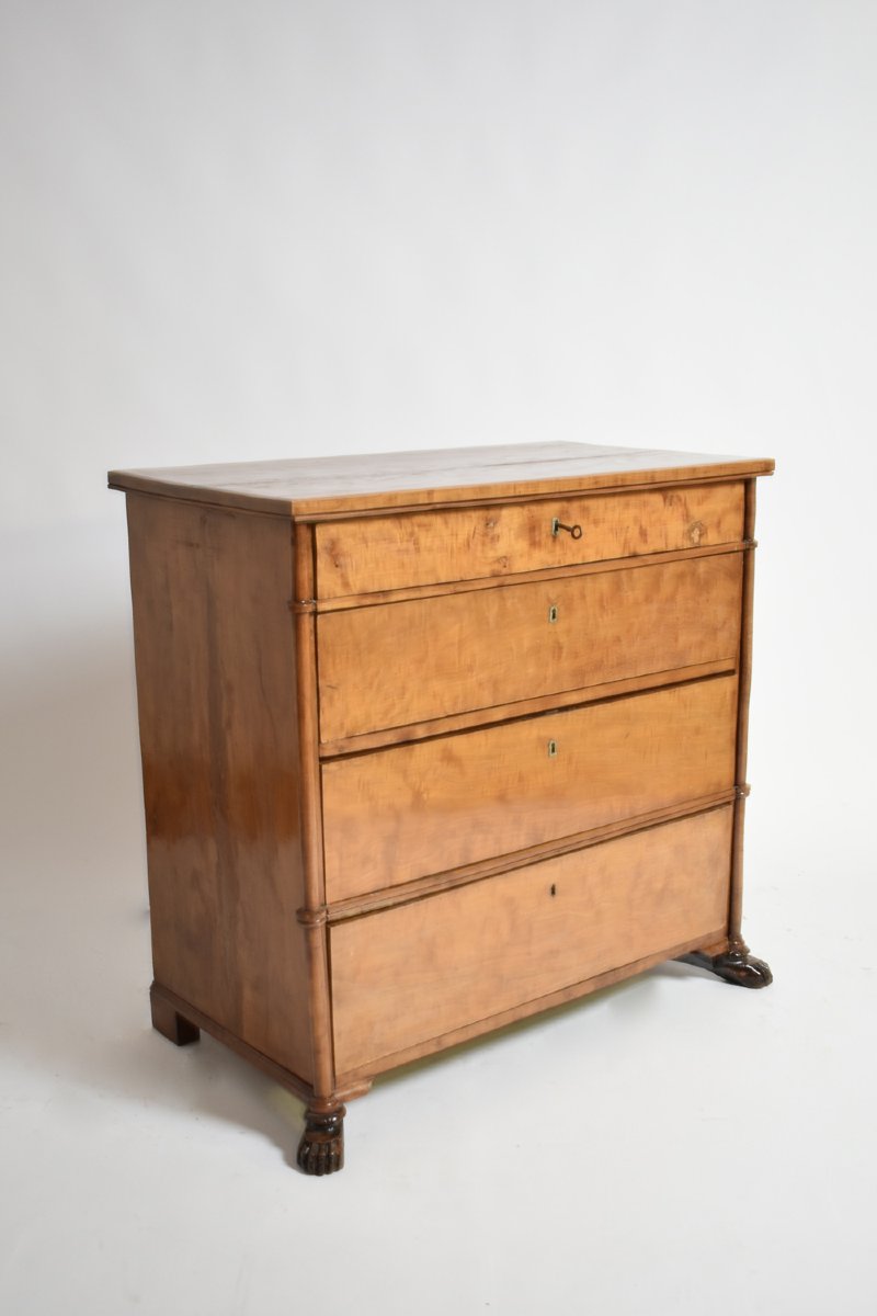 Lion Paws Wooden Chest Of Drawers, XIXth C.-photo-2