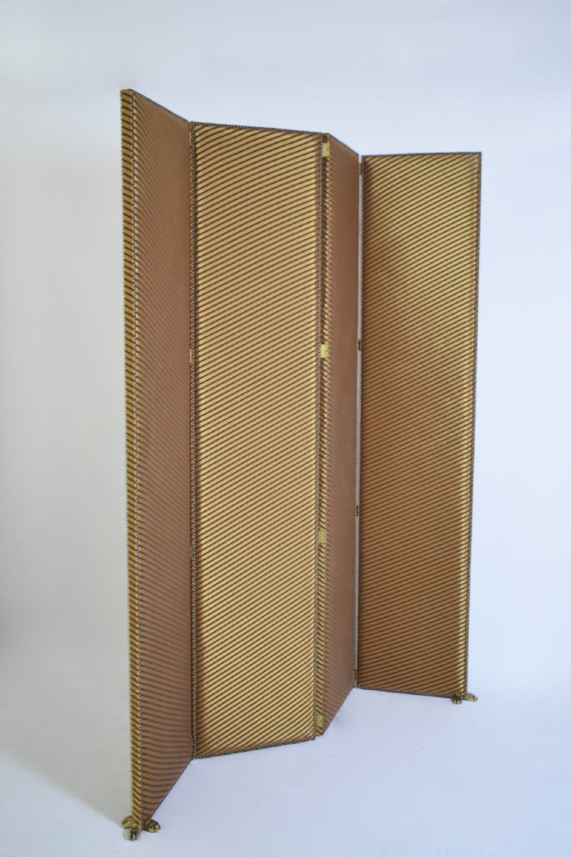 Four Leaves Lion Paws Screen, 1970s-photo-4
