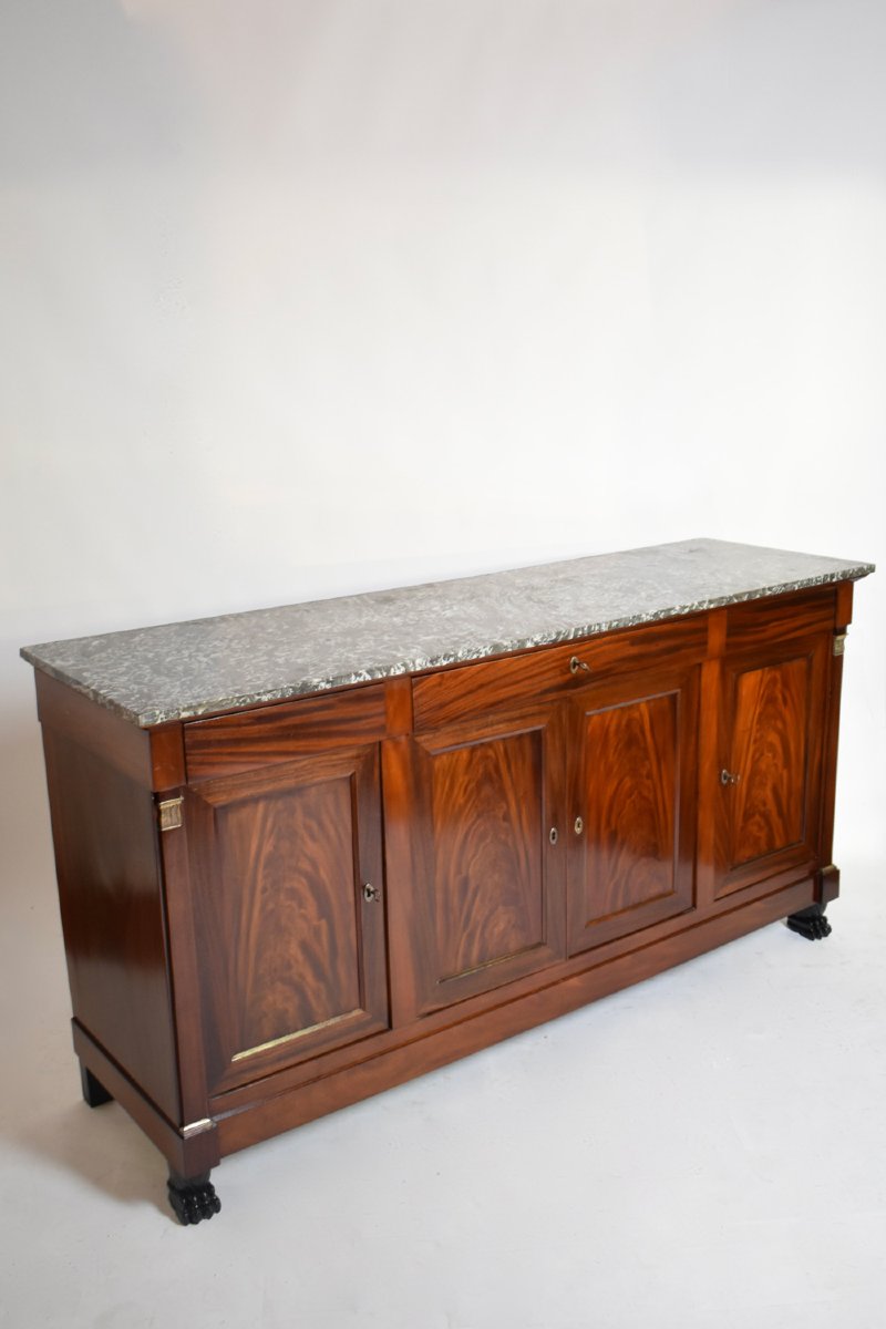 Lion Paws Mahogany Sideboard, XIXth C.-photo-2