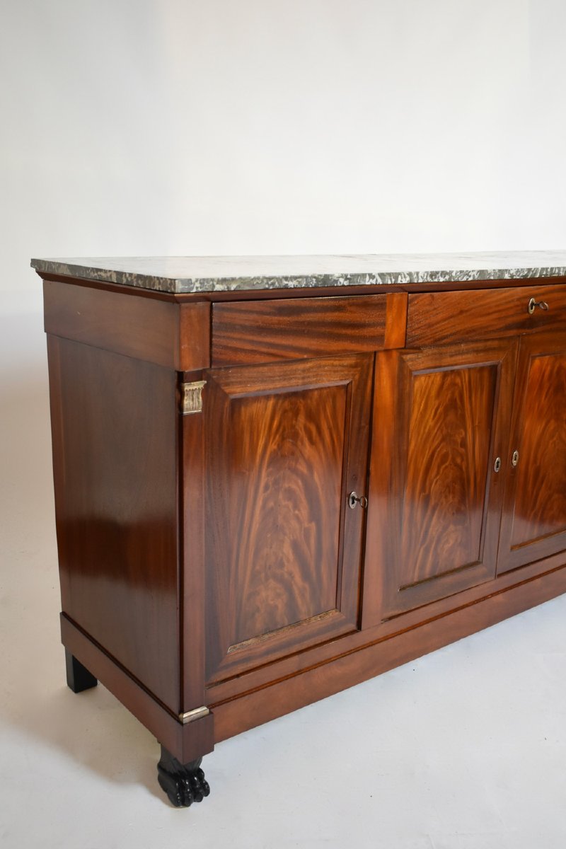 Lion Paws Mahogany Sideboard, XIXth C.-photo-3