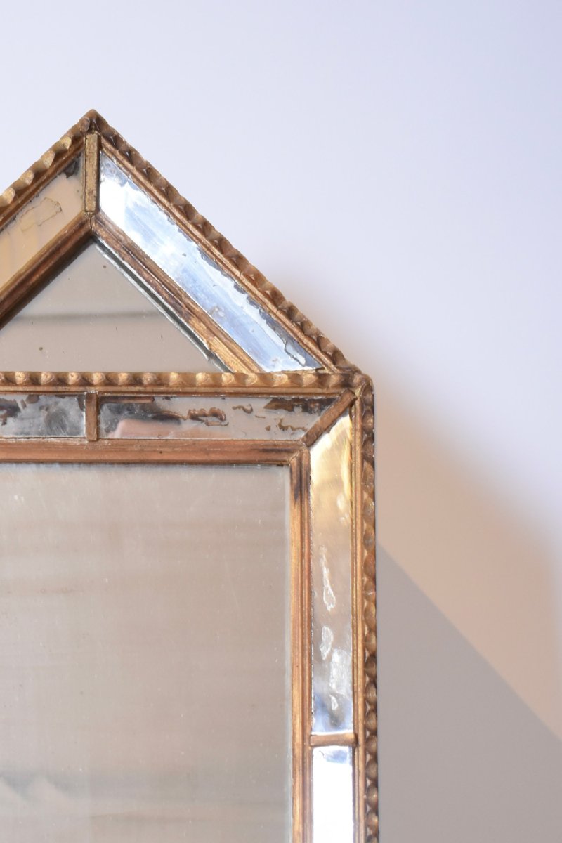Pair Of Pierre Dariel Dit Dolt Pedestal Mirror, 1940s.-photo-2