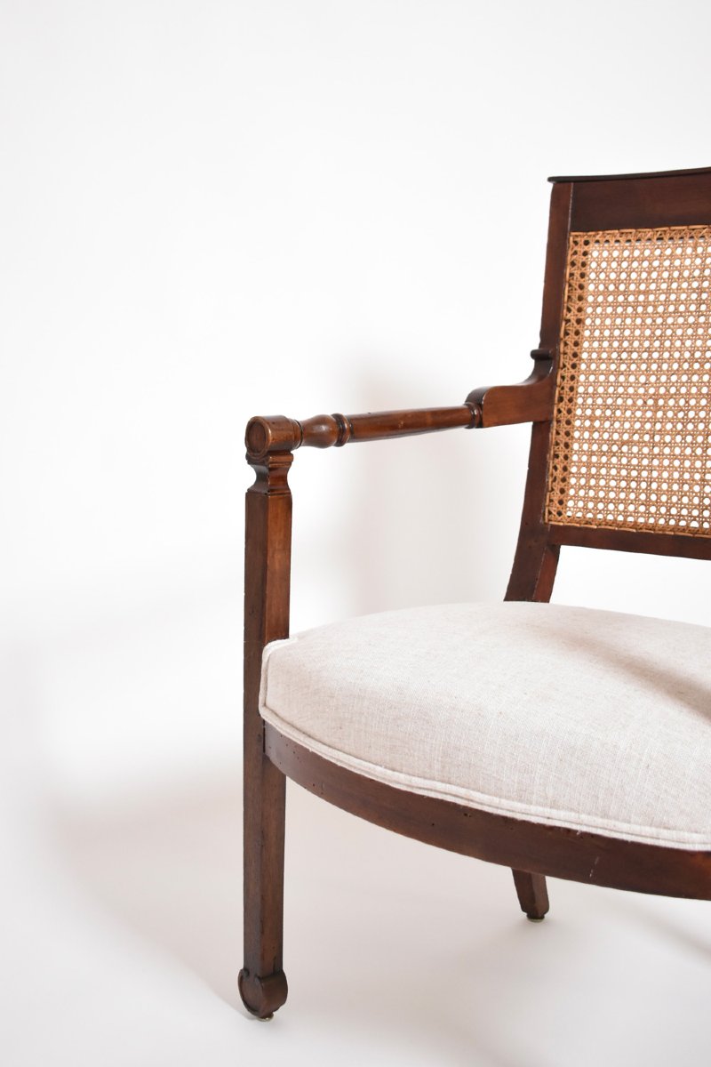 Pair Of Return From Egypt Armchairs, XIXth C.-photo-2
