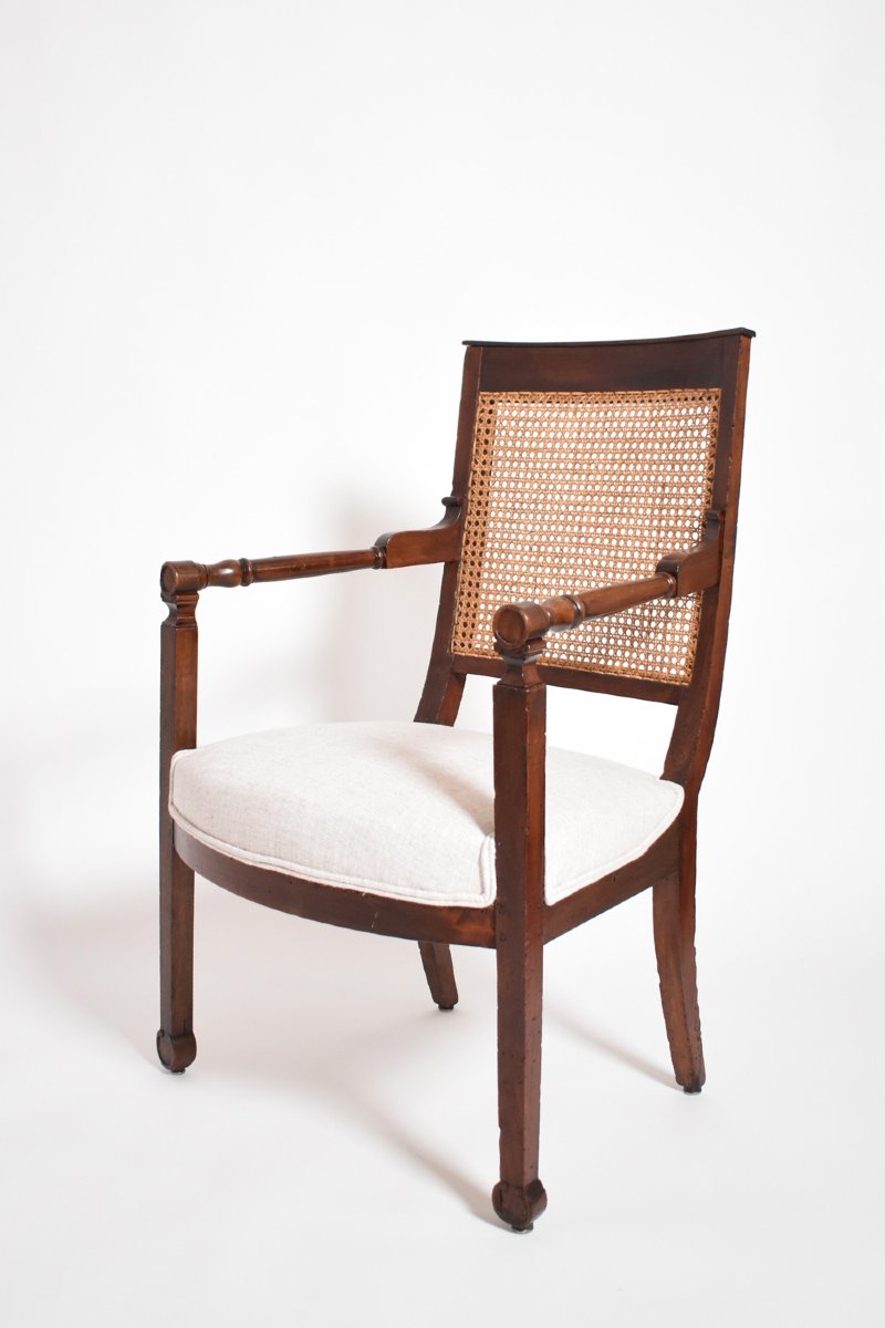 Pair Of Return From Egypt Armchairs, XIXth C.-photo-4