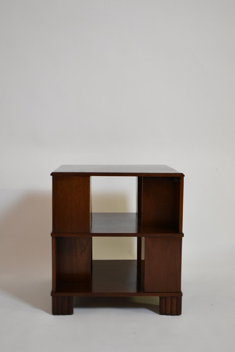 Square Side Table Palm Wood, 1930s.-photo-4