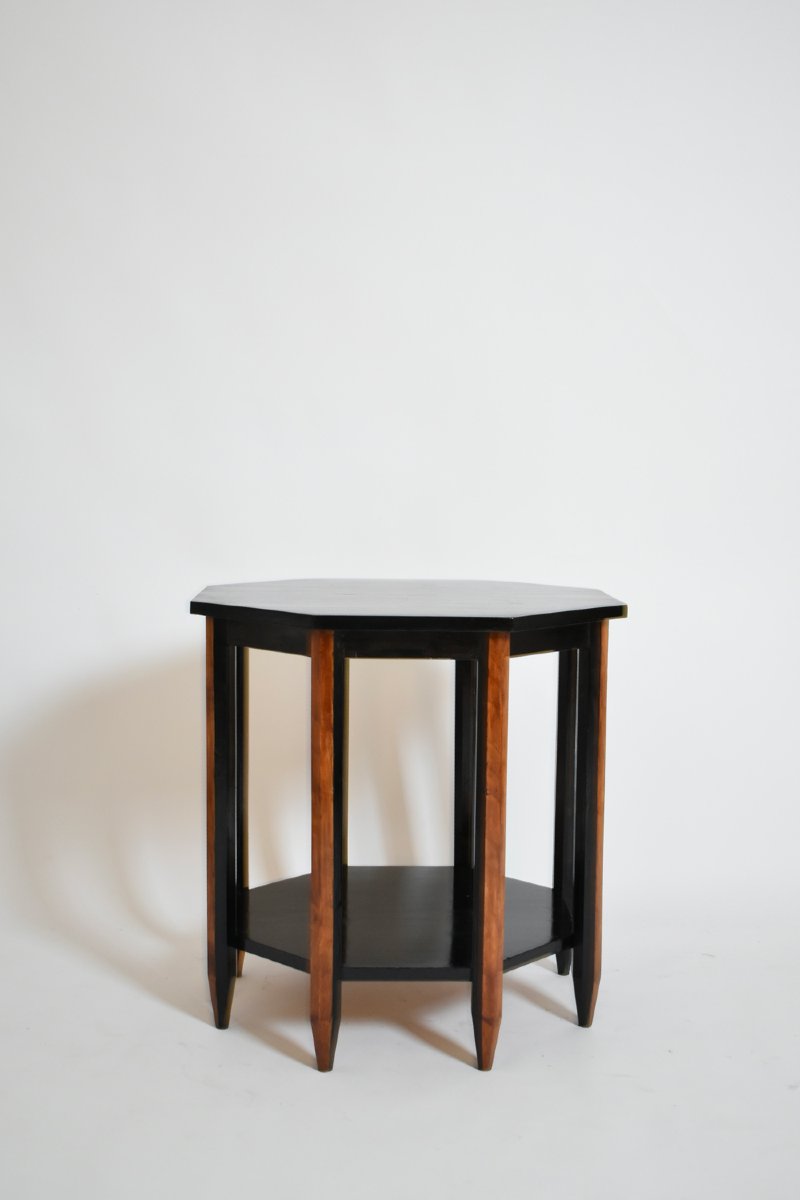 Table d’appoint moderniste octogonale, années 1920.-photo-4