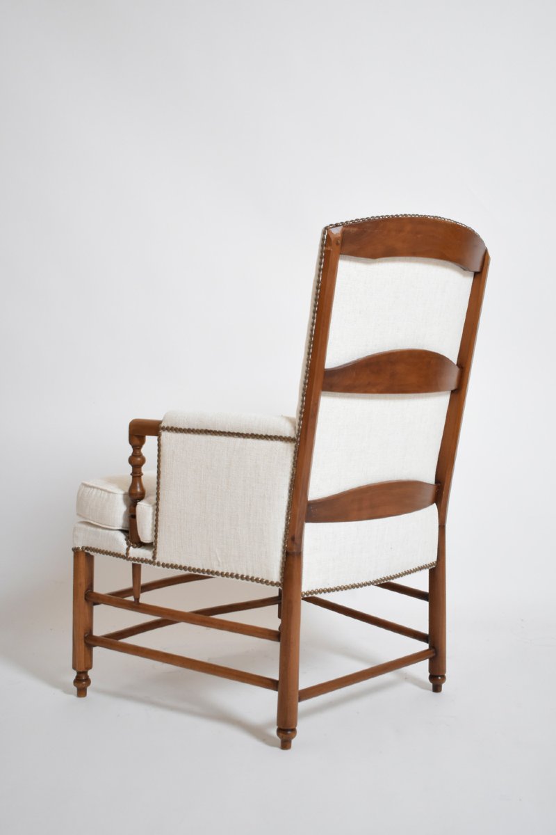 Paire de fauteuils bergère, années 1950.-photo-2