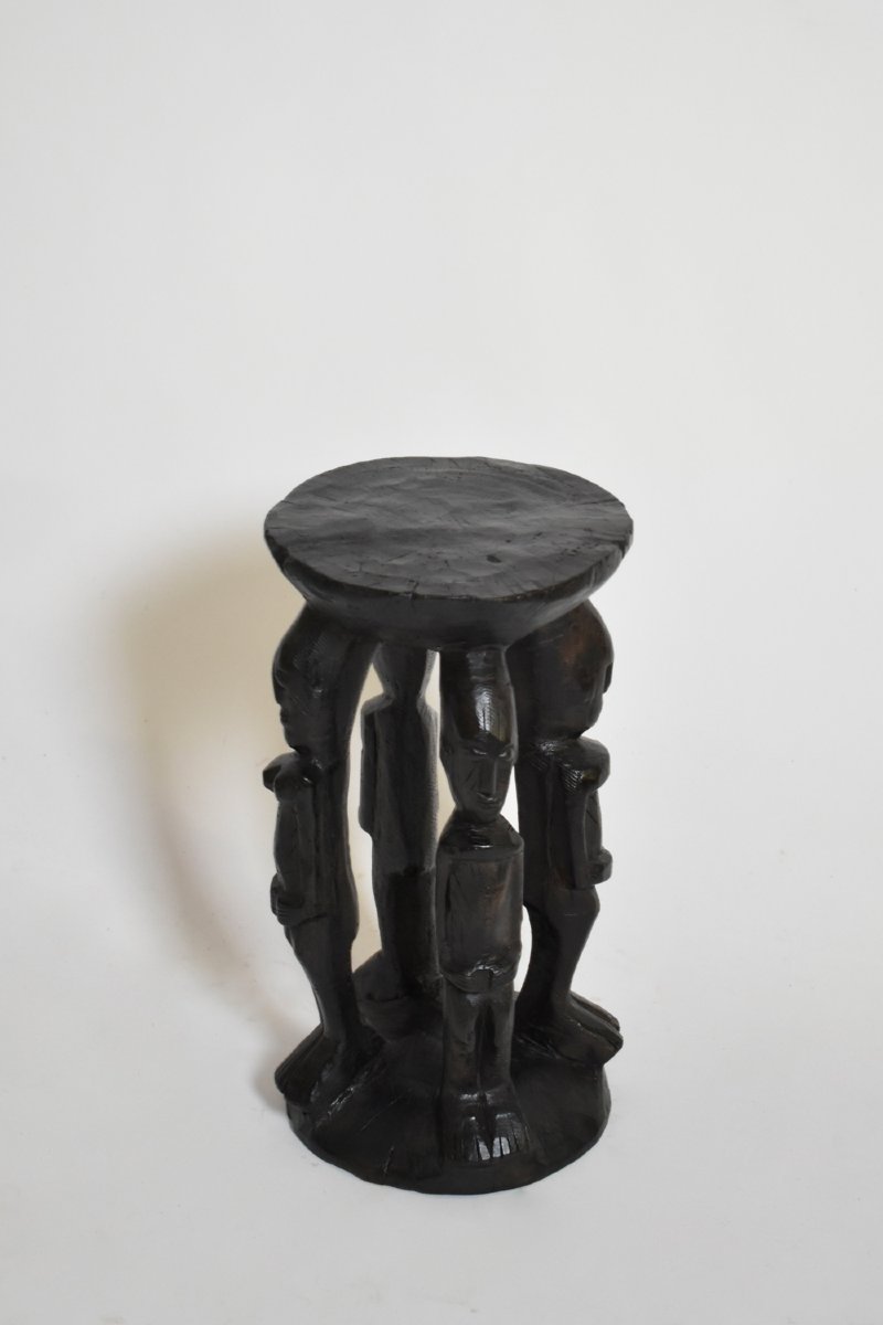 Table d’appoint anthropomorphe africaine, années 1960-photo-3