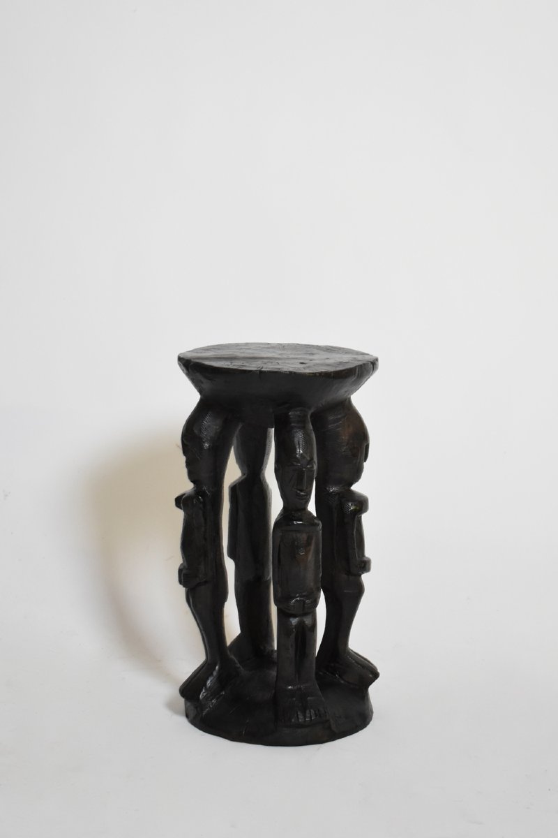 Table d’appoint anthropomorphe africaine, années 1960-photo-4