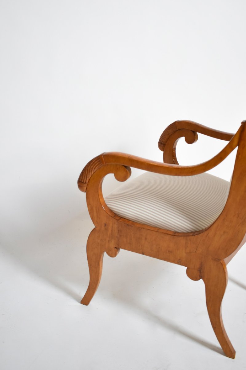 Paire de fauteuils étrusques, XIXᵉ siècle.-photo-1