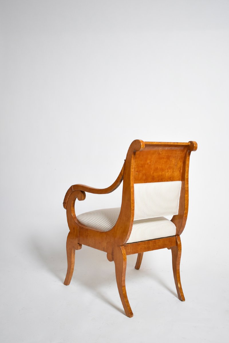 Paire de fauteuils étrusques, XIXᵉ siècle.-photo-2