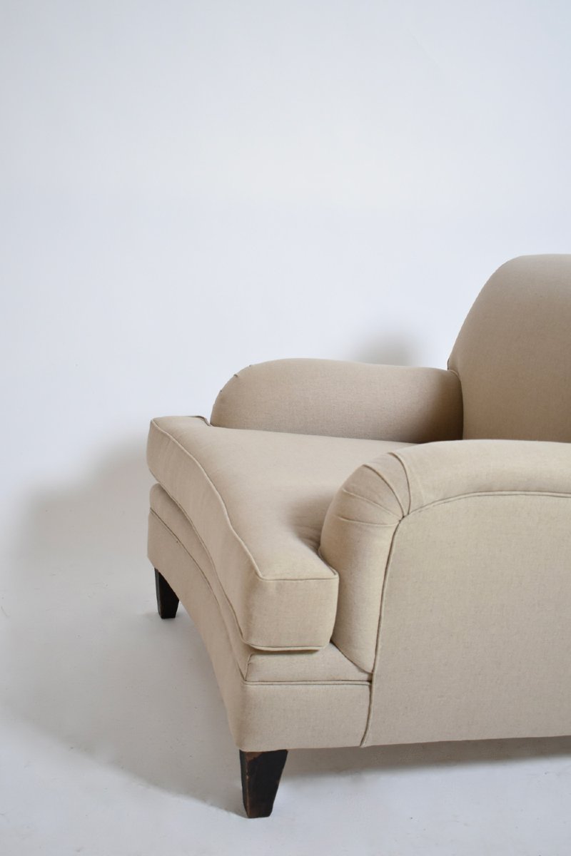 Paire de fauteuils de style Jean-Michel Frank, années 1960-photo-2