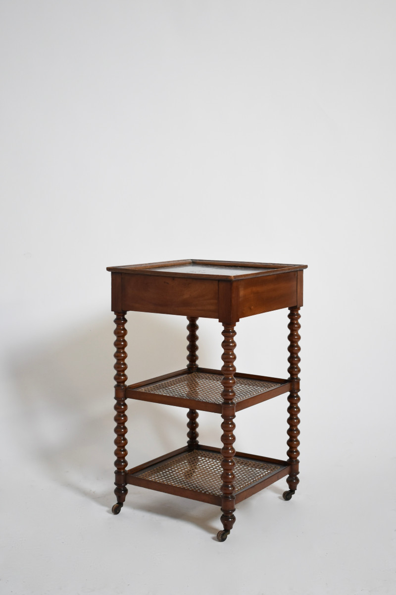 Table de service à deux plateaux, XIXᵉ siècle.