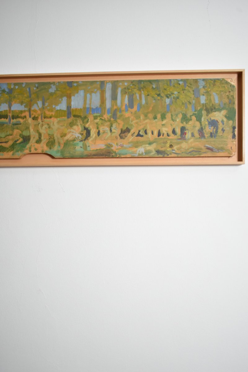 Étude de figures dans un paysage, années 1970.-photo-1