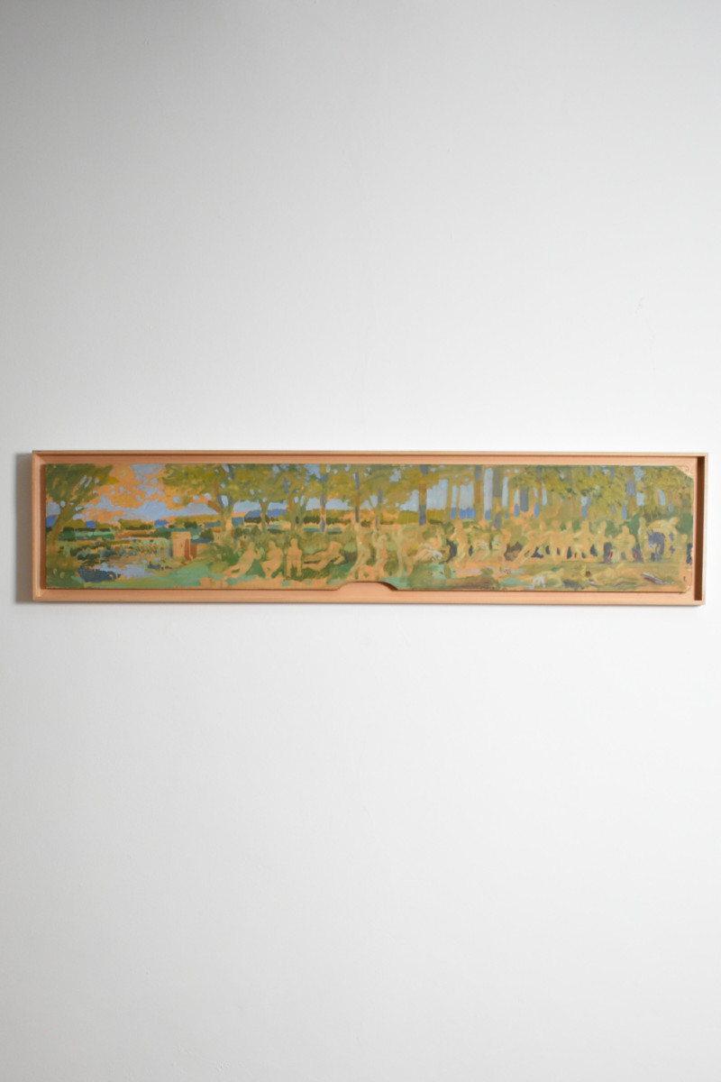 Étude de figures dans un paysage, années 1970.