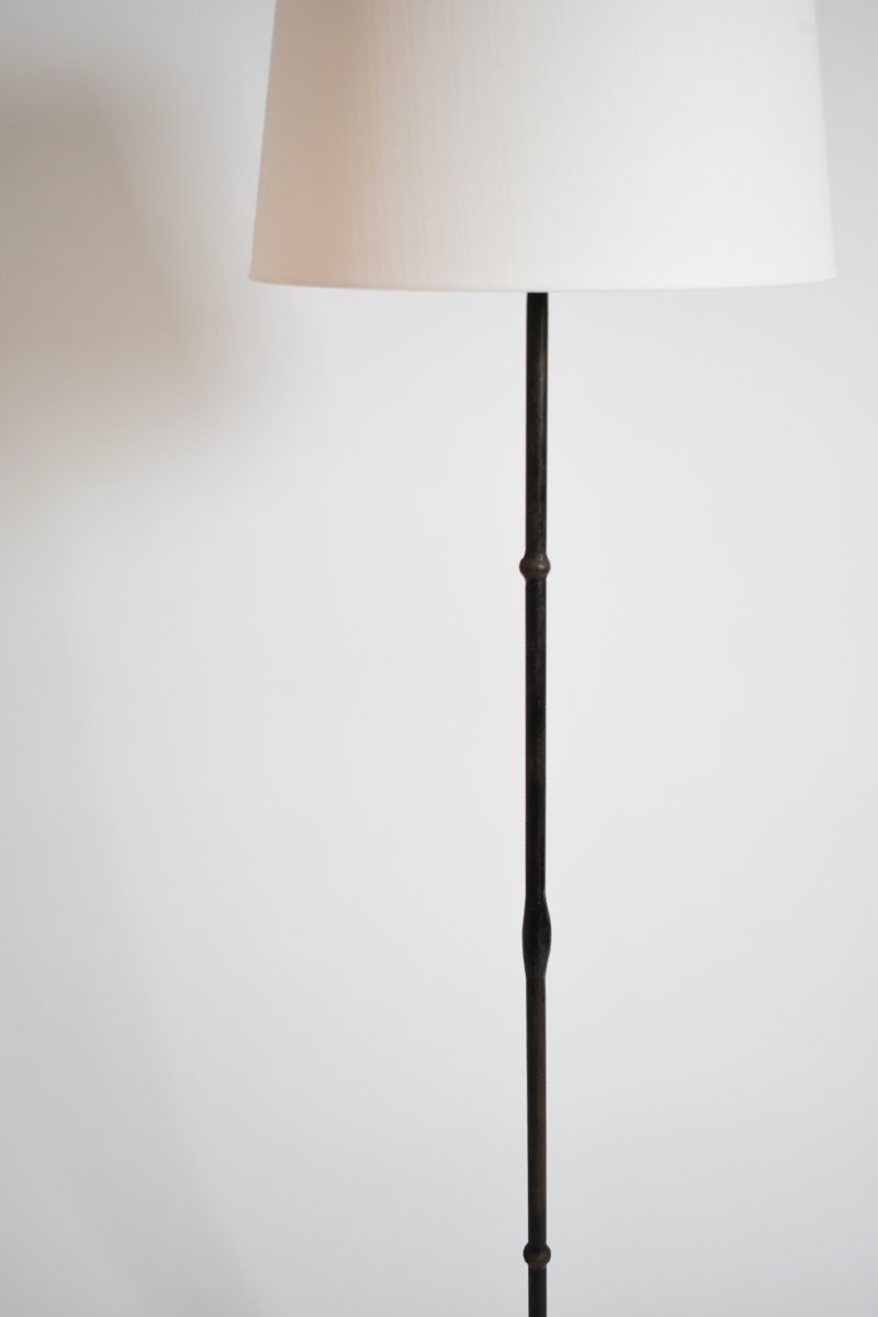 Set Of Four Wrought Iron Floor Lamps, 1960s-photo-1