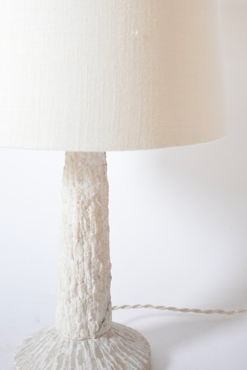 Brutalist Alabaster Table Lamp, 1960s-photo-4