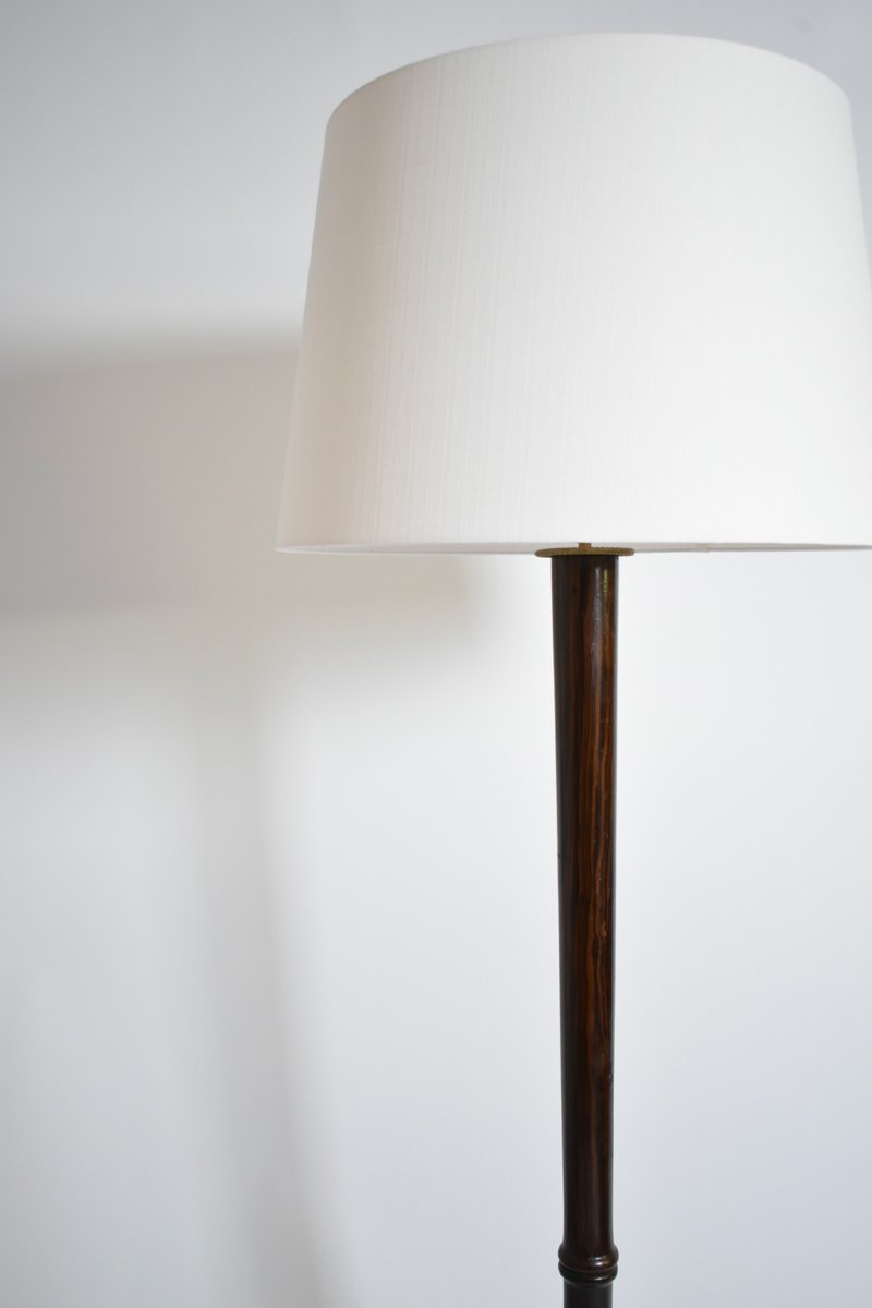 Lampadaire en bois Art déco, années 1930.-photo-3