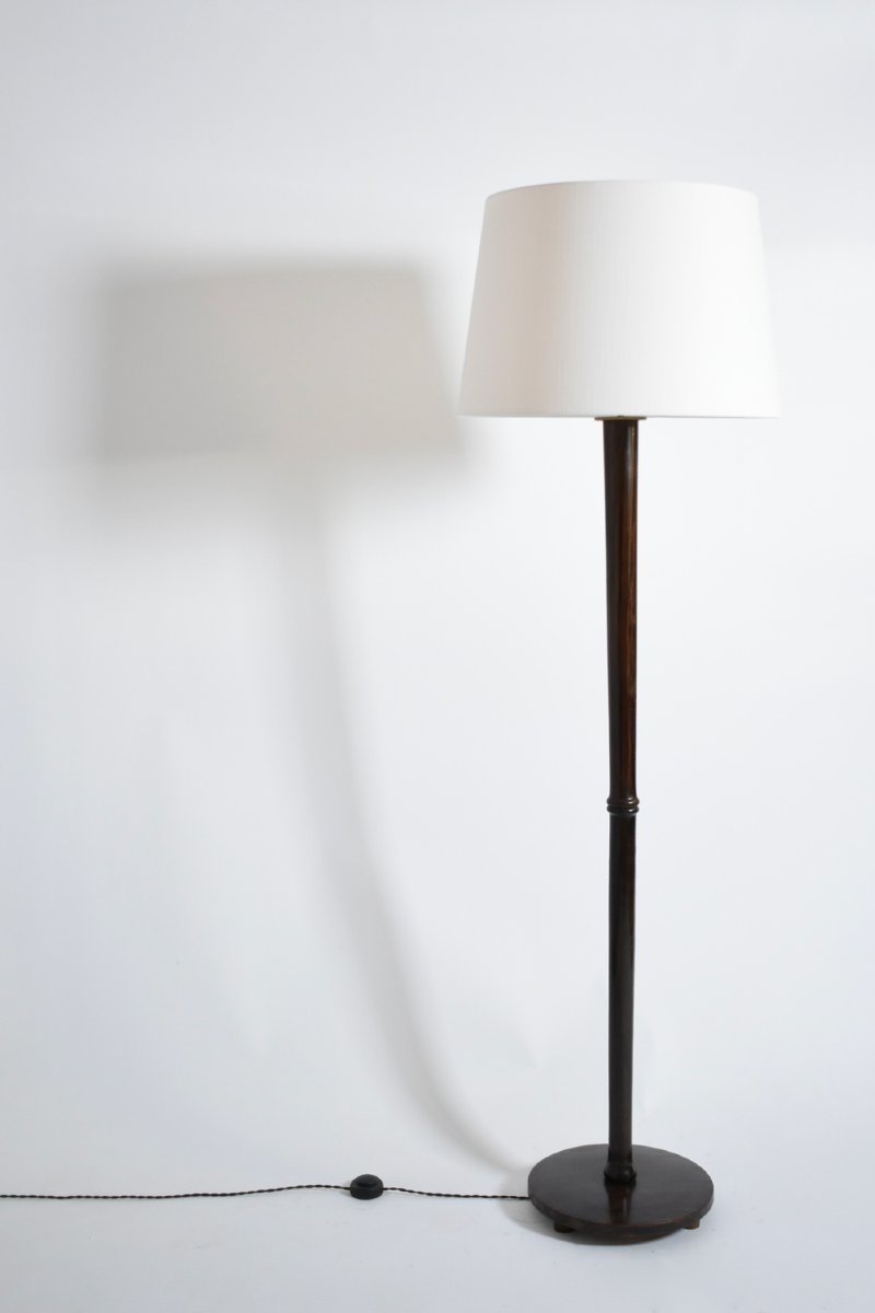 Lampadaire en bois Art déco, années 1930.-photo-4