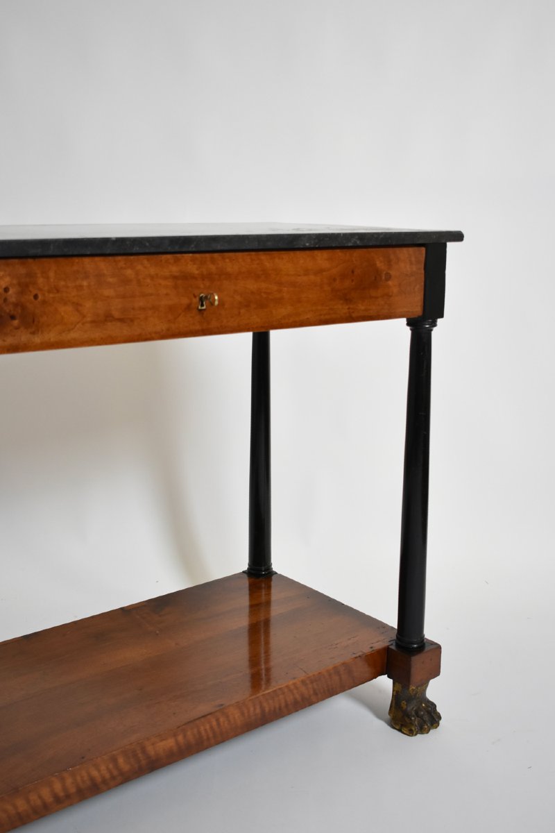 Console à pattes de lion, période Consulat, XIXᵉ siècle.-photo-1