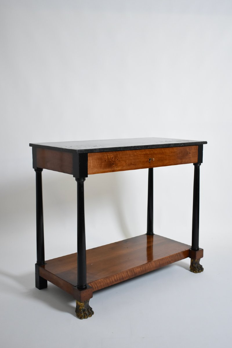 Console à pattes de lion, période Consulat, XIXᵉ siècle.-photo-2