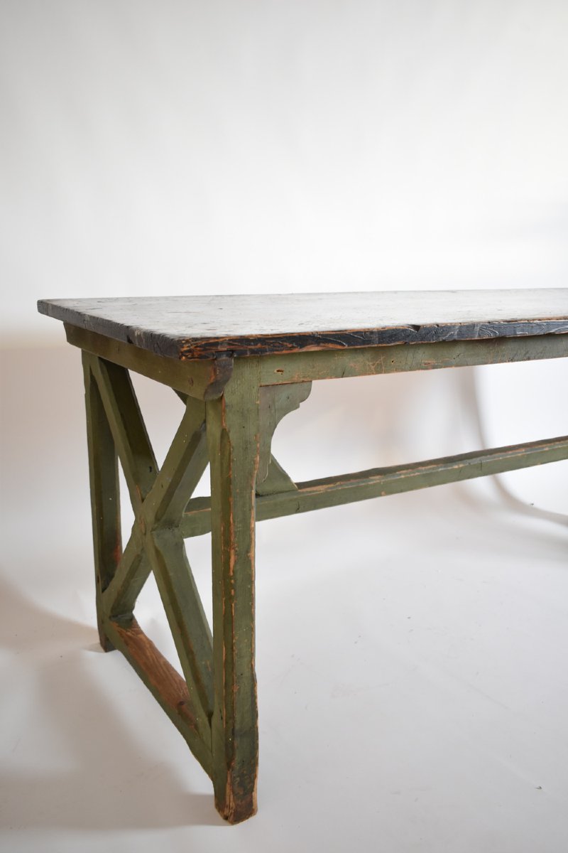 Console en marbre trompe-l’œil, années 1920.-photo-1