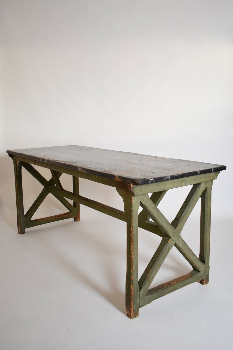 Console en marbre trompe-l’œil, années 1920.-photo-4