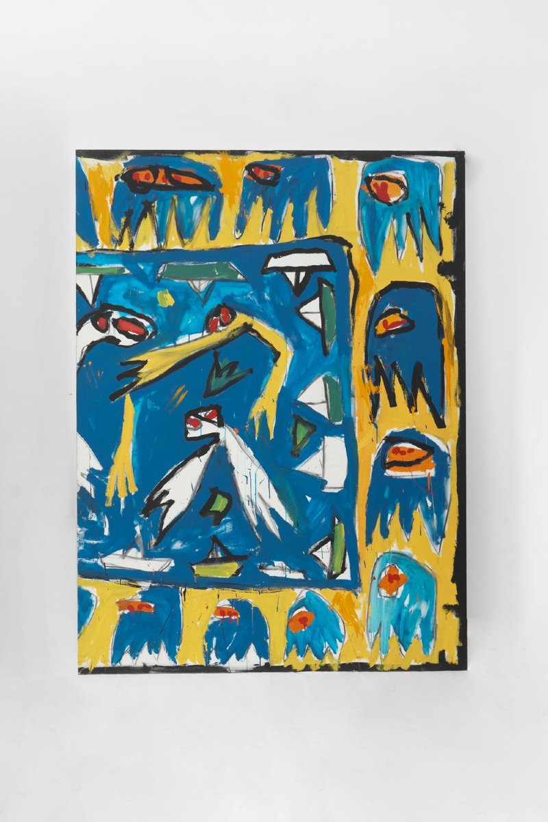 Composition, ensemble de quatre toiles peintes, XXe s.-photo-3