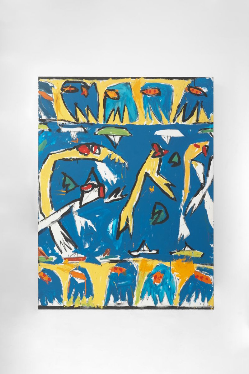 Composition, ensemble de quatre toiles peintes, XXe s.-photo-4