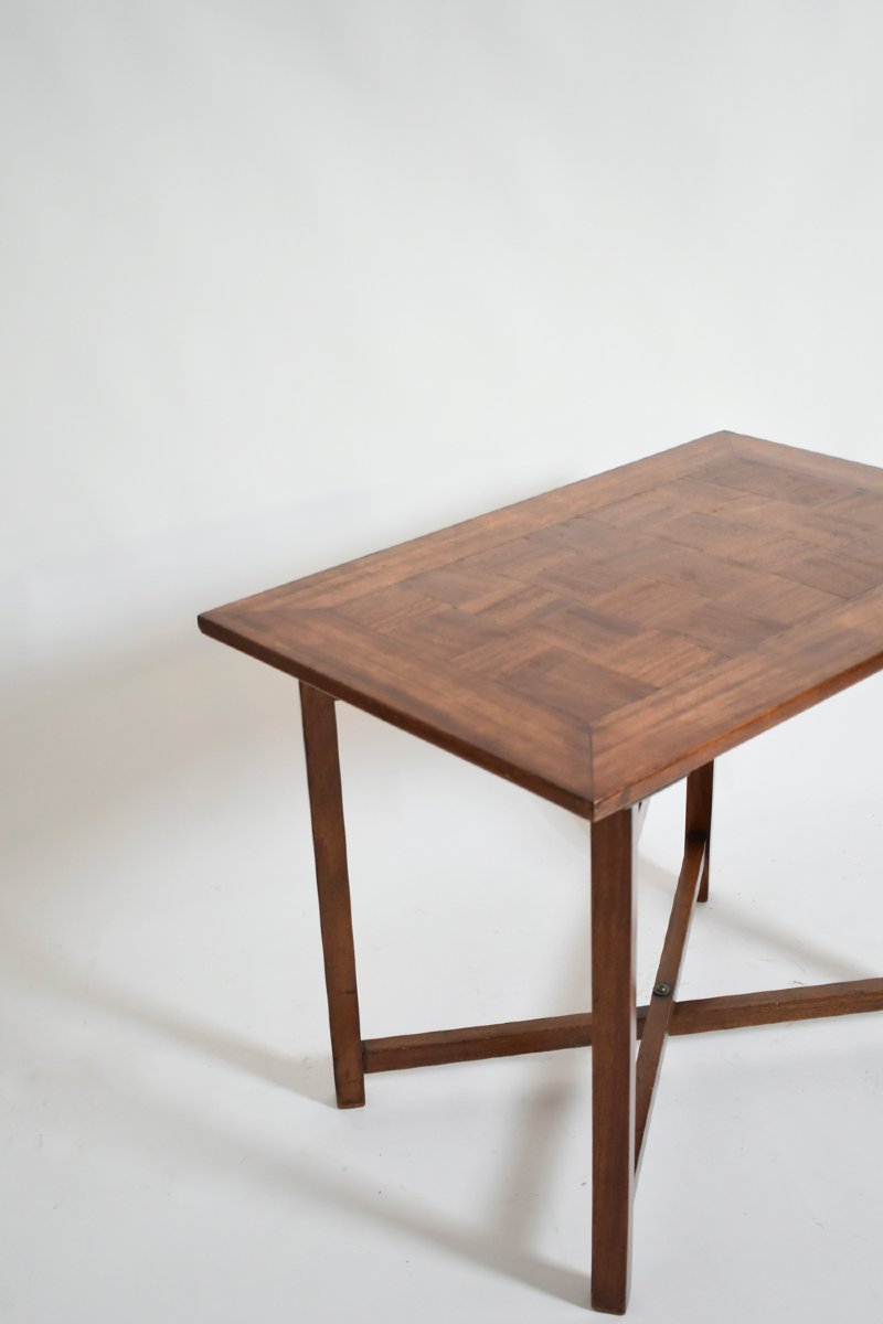 Table d'échecs à piètement en X, XIXe siècle.-photo-2