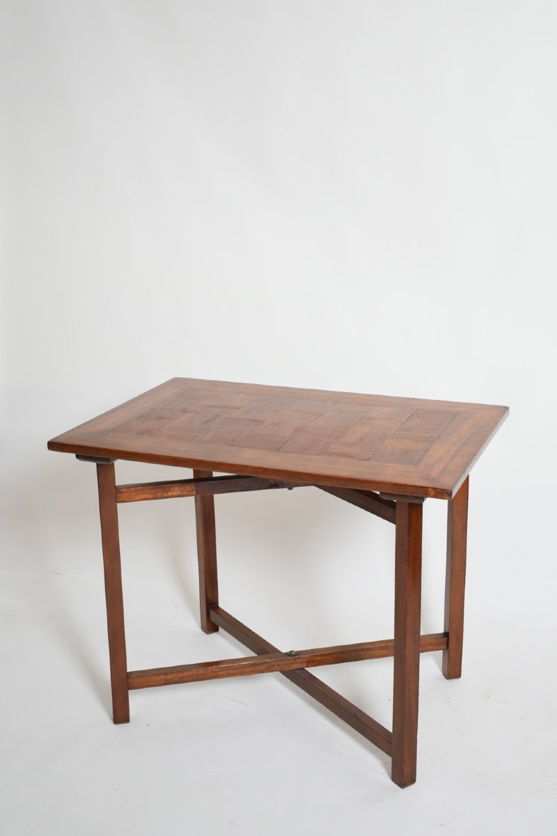 Table d'échecs à piètement en X, XIXe siècle.-photo-3