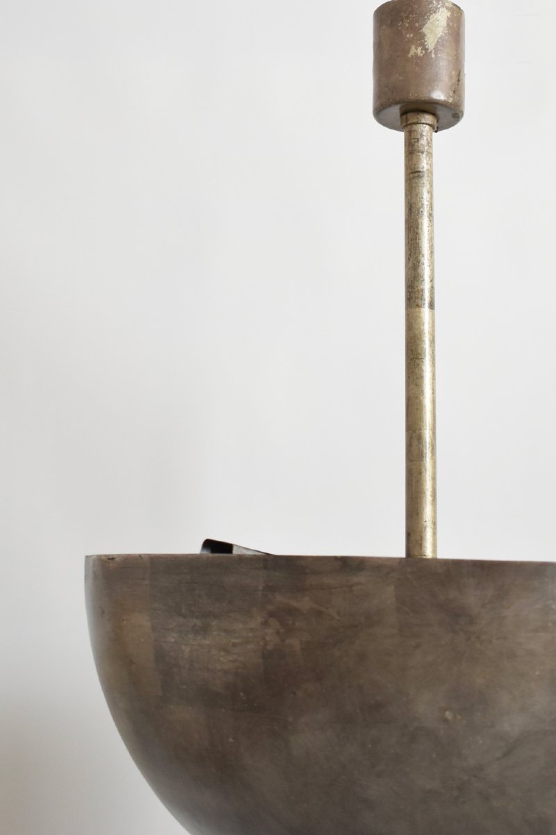 Plafonnier en fer forgé moderniste, années 1920.-photo-2