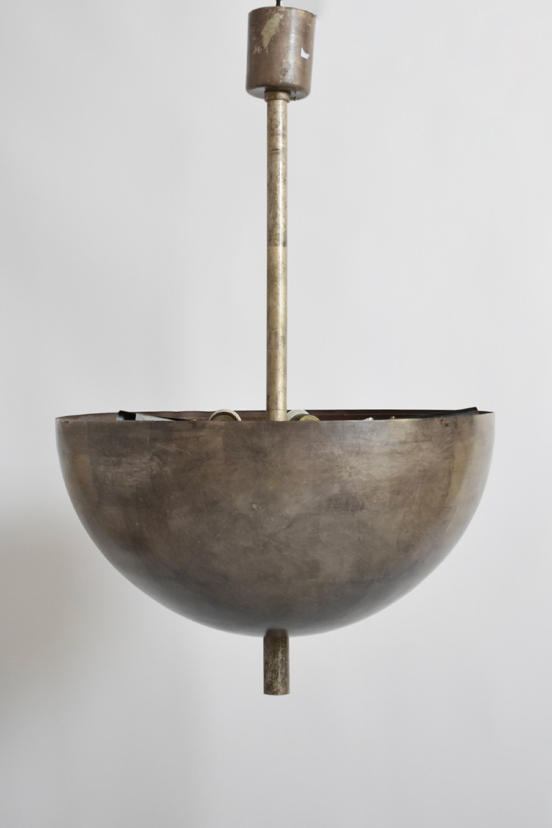 Plafonnier en fer forgé moderniste, années 1920.