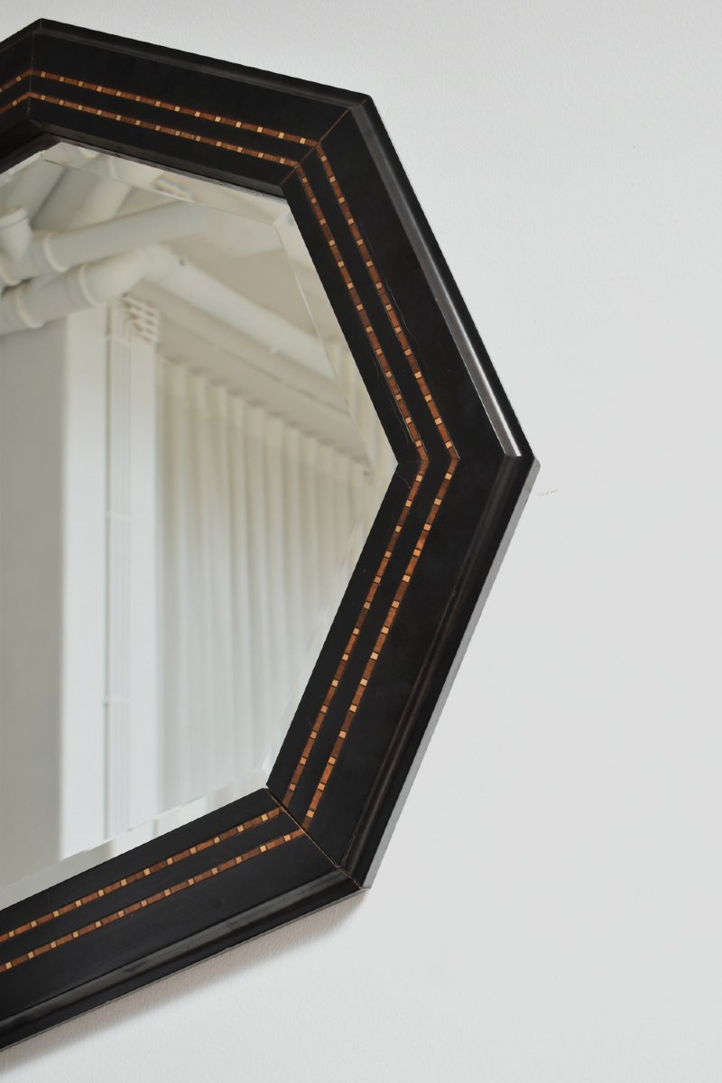 Miroir octogonal, années 1970-photo-3