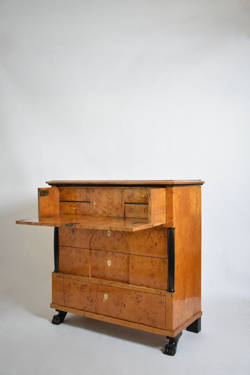 Biedermeier Chest Of Drawers, XIXth C.-photo-2