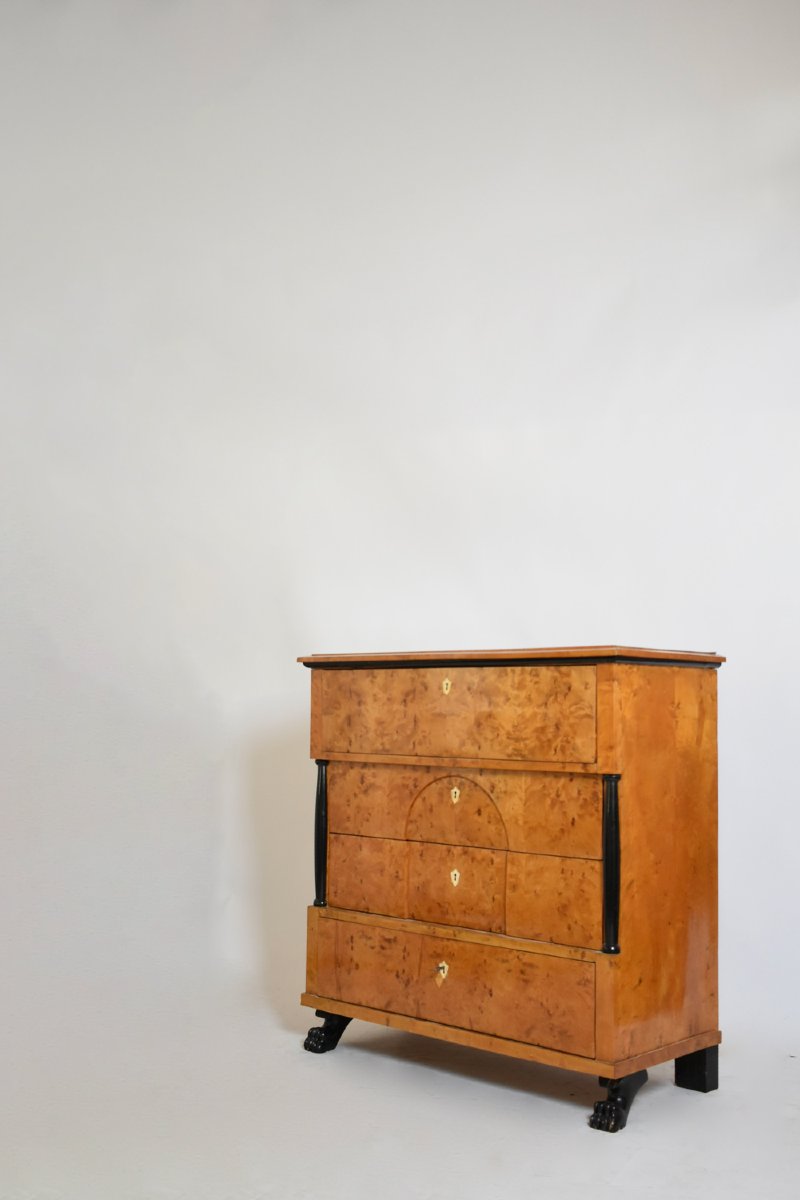 Biedermeier Chest Of Drawers, XIXth C.-photo-3