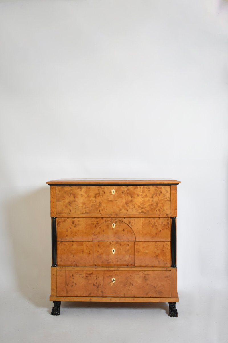 Biedermeier Chest Of Drawers, XIXth C.-photo-4