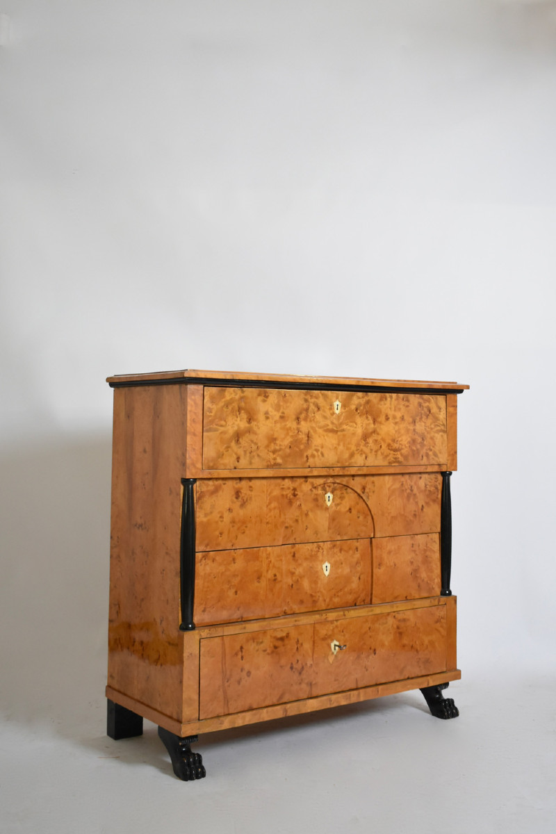 Biedermeier Chest Of Drawers, XIXth C.