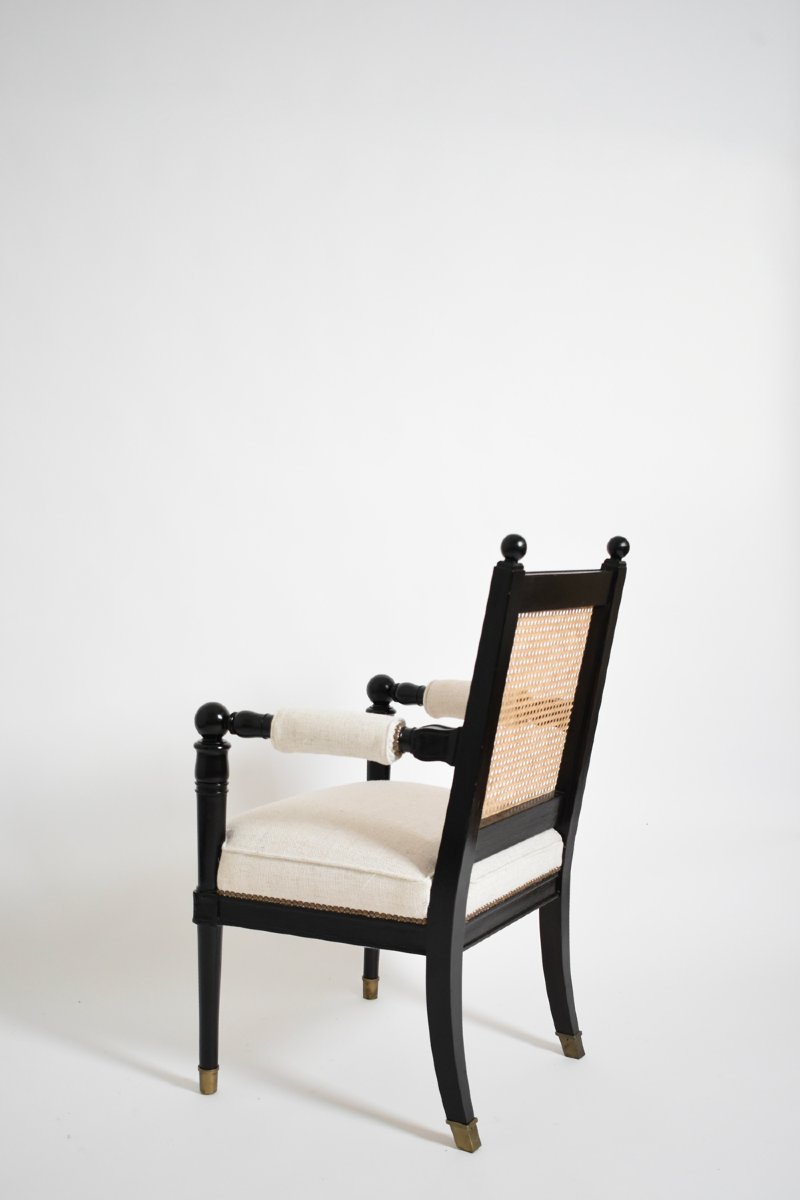 Paire de fauteuils Jansen, années 1970.-photo-3