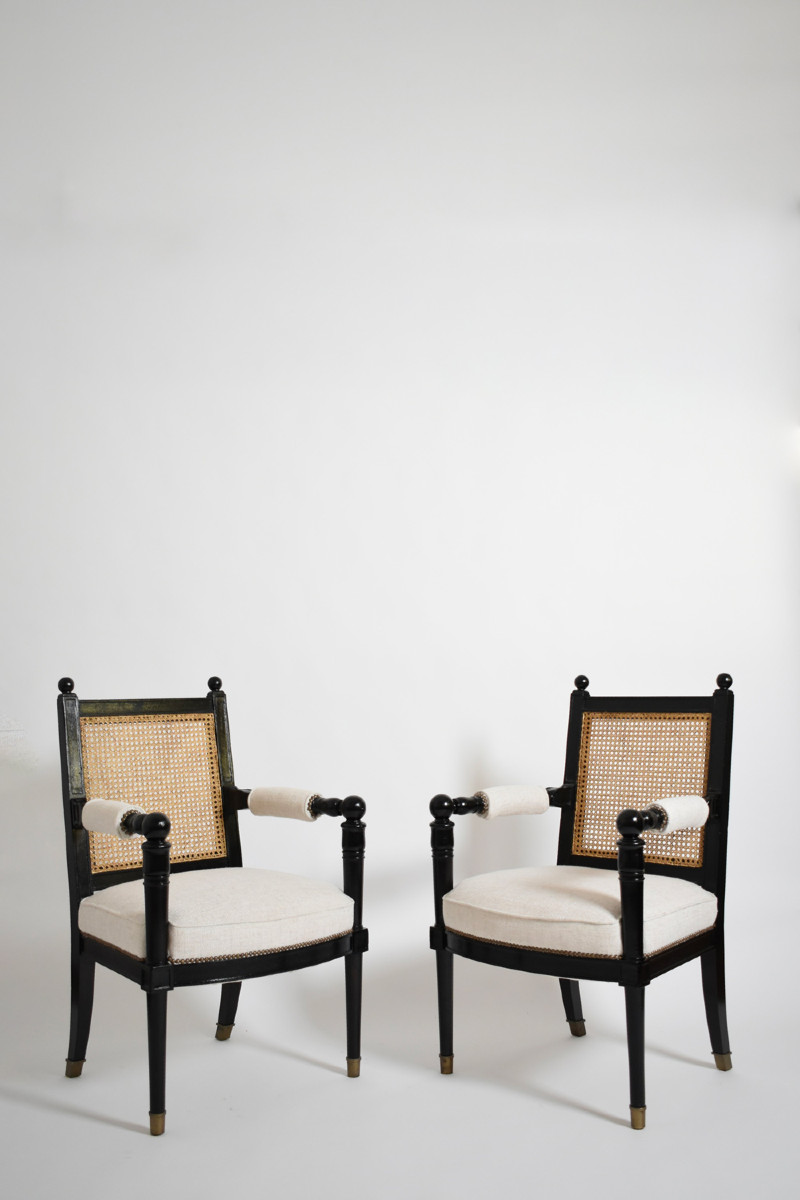Paire de fauteuils Jansen, années 1970.