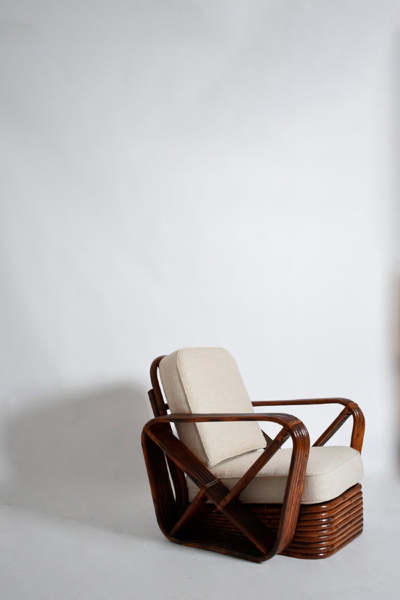 Rattan Armchair, 1940s.-photo-2