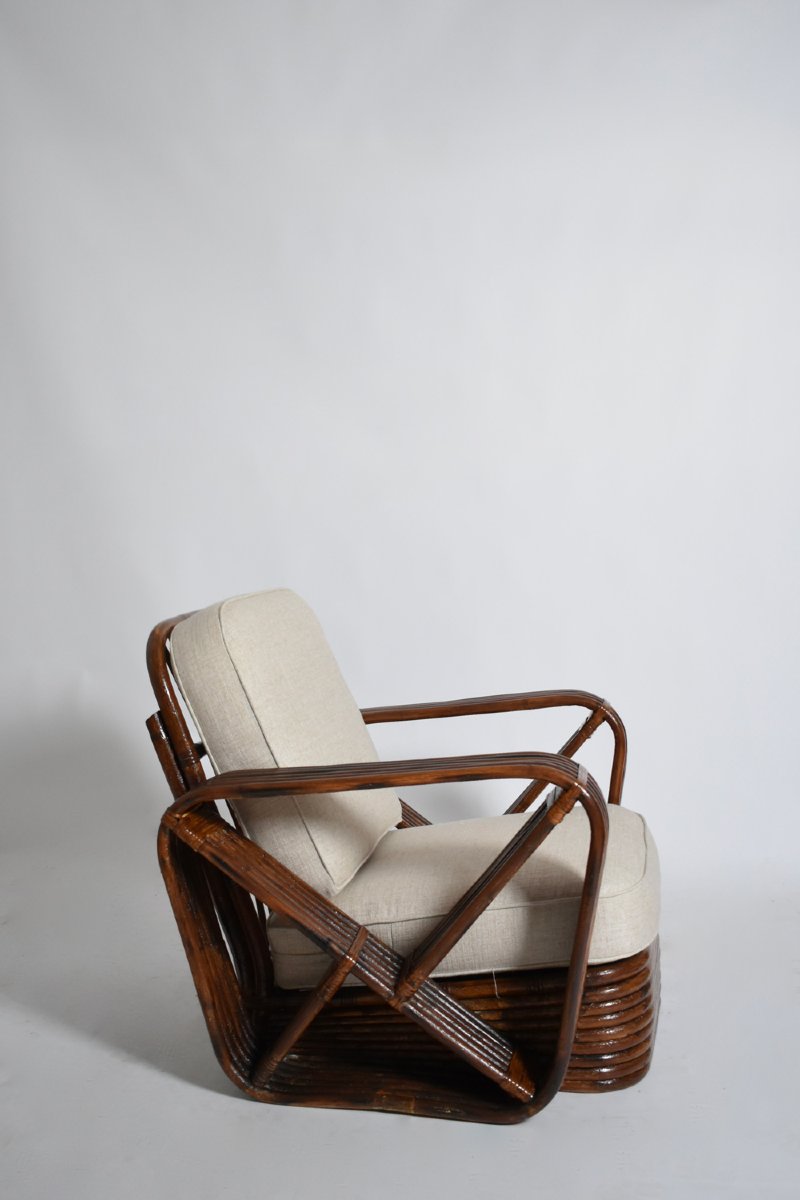 Rattan Armchair, 1940s.-photo-4