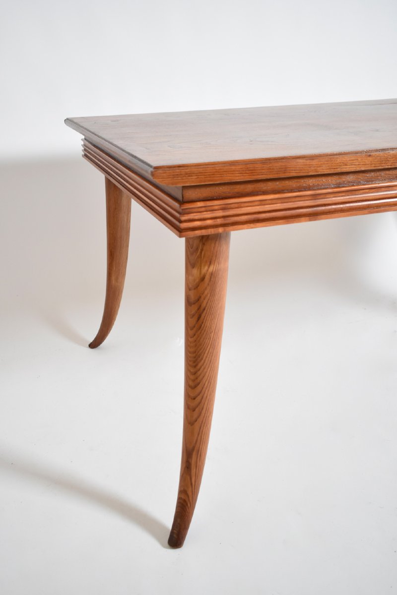 Table console de salle à manger à pieds en cornes de style étrusque, années 1960.-photo-2