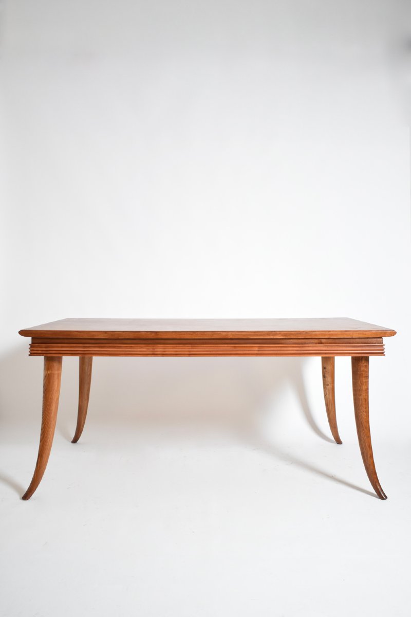 Table console de salle à manger à pieds en cornes de style étrusque, années 1960.