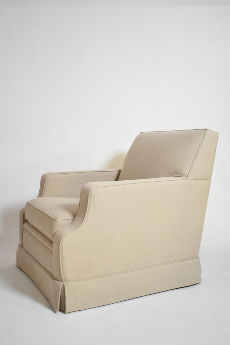 Fabric Armchair, 1960s.-photo-2