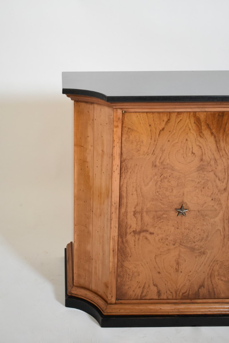 Walnut Veneer Sideboard, 1940s.-photo-2