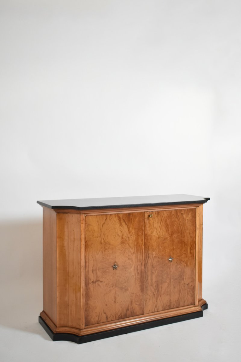 Walnut Veneer Sideboard, 1940s.-photo-1