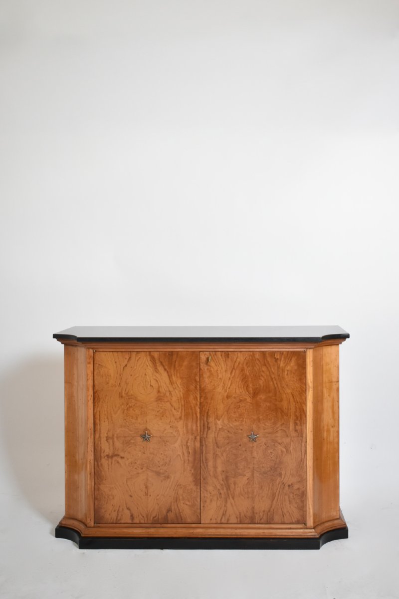 Walnut Veneer Sideboard, 1940s.