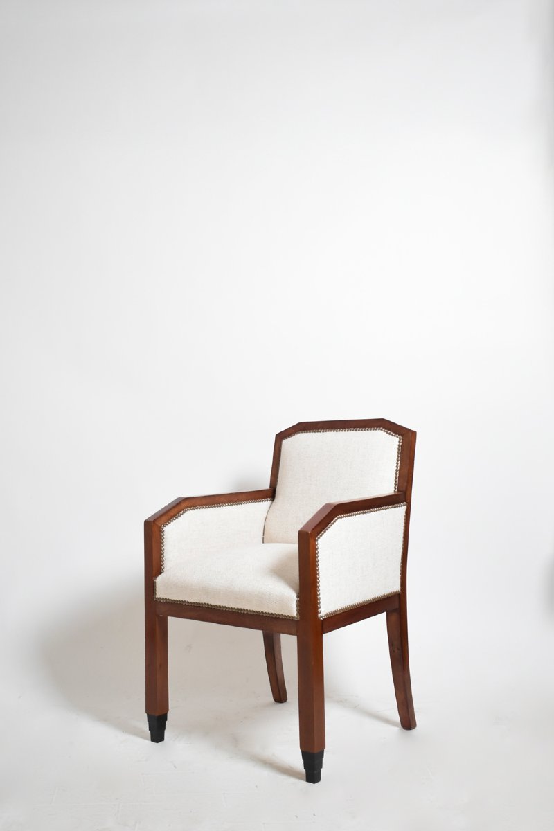 Fauteuil de bureau de l’École d’Amsterdam, années 1930.-photo-3