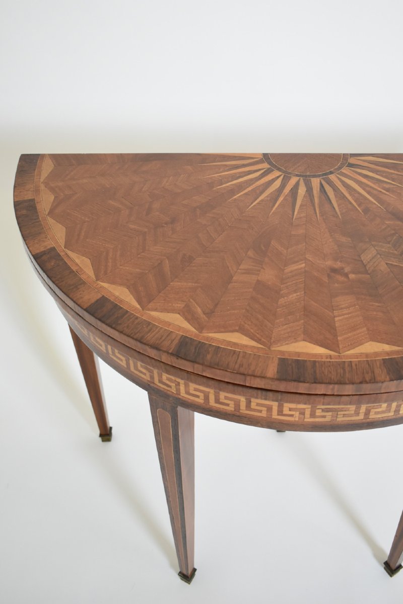 Half Moon Console Table, XIXth C.-photo-2